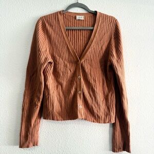Aritzia Wilfred Button‎ Down Cotton Wool Blend Cardigan Size 2XL